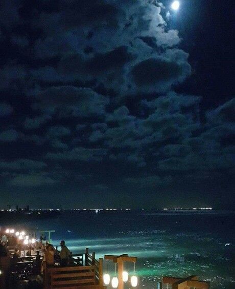 Arabian Sea at night, Clifton